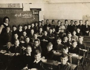 Classroom of children 1946