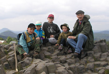 Zdeněk with his four sons