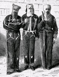 An artist’s impression of three men