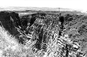 Spectacular rhythmites in Burlingame Canyon