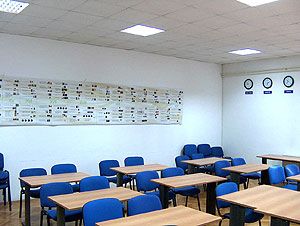 empty classroom