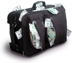 Suitcase of money