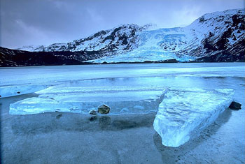 Gletsjers Eyjafjallajökull