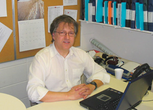 In his office at the IDRC