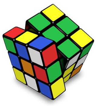 Rubki’s cube, used to illustrate the concept of probability calculations.