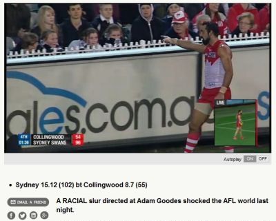 Adam Goodes ape slur incident