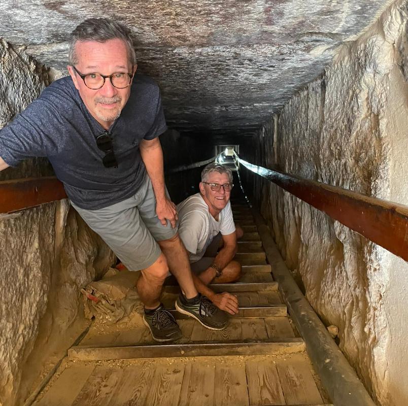climing-through-the-90-metre-long-tunnel-in-the-bent-pyramid-at-dashur